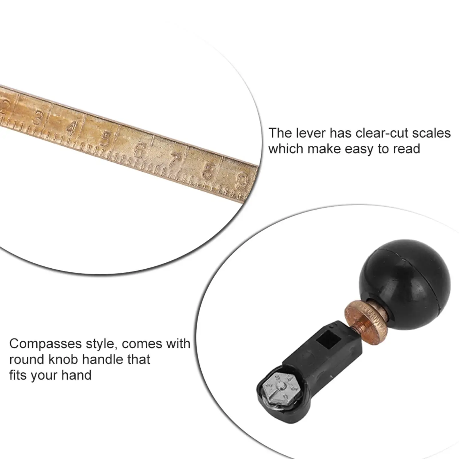 6-Wheel Glass Compass Cutter with Suction Cup for Circular Cutting Tool glass cutter