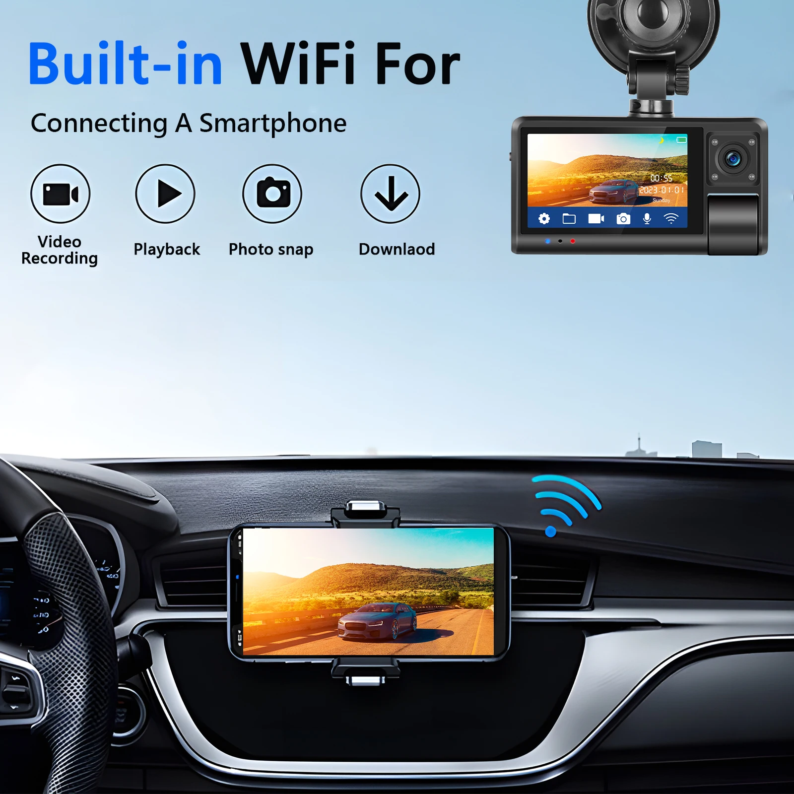 LeeKooLuu  DVR ī޶  , ߰ ð, Ĺ , 1080P Ǯ HD  ķ, 3  HD Ŭ ȭ  