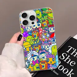 Kawaii Tamagotchi Mametchi Satin Glossy Colorful Phone Case - iPhone 14 Plus (Z1)
