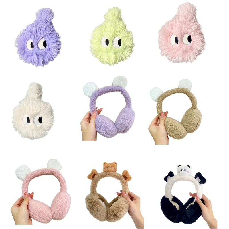 

Y166 Cartoon Plush Ear Warmer Adult Teen Hiking Skiing Winter Earmuff