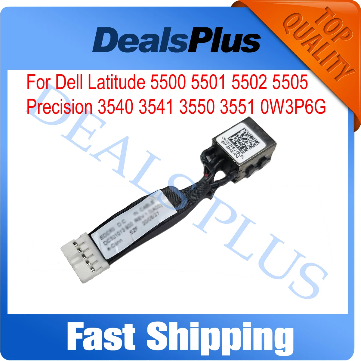 

New DC Power Jack Cable Replacement For Dell Latitude 5500 5501 5502 5505 Precision 3540 3541 3550 3551 0W3P6G