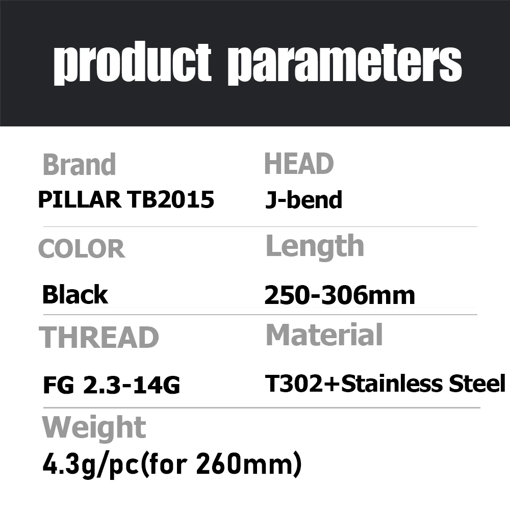 12Pcs/Lot J-Bend Pillar PSR TB2015 Triple Butted Bicycle Spoke 14G Gauge 2.0 MTB Road Bike Stainless Steel Light Spokes