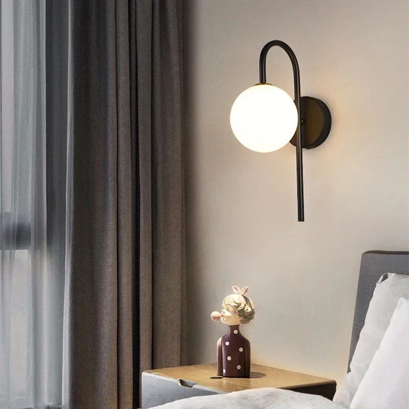 Moderní LED sklo zeď lamp žití pokoj ložnice studovat zeď u postele backdrop boční loď lehký halové zeď val dekorace pro pokoj lesk