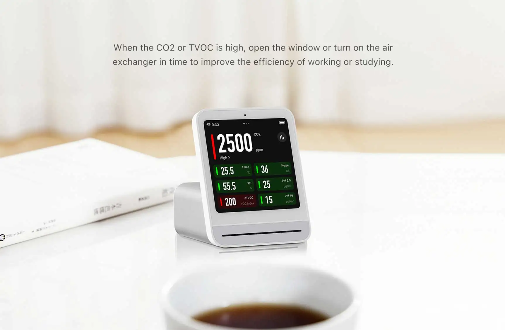 Original Air Monitor 2 Smart Home Touch Screen Control Temperature Humidity Sen