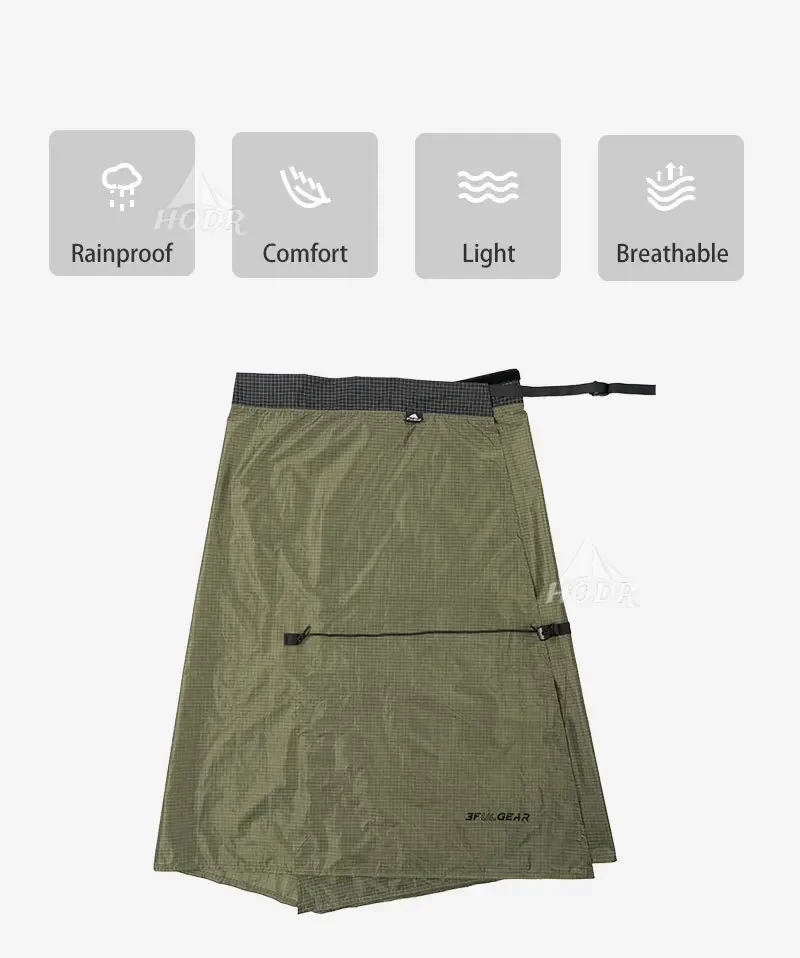 3F UL GEAR Outdoor Waterproof Rain Skirt outdoor rain skirt