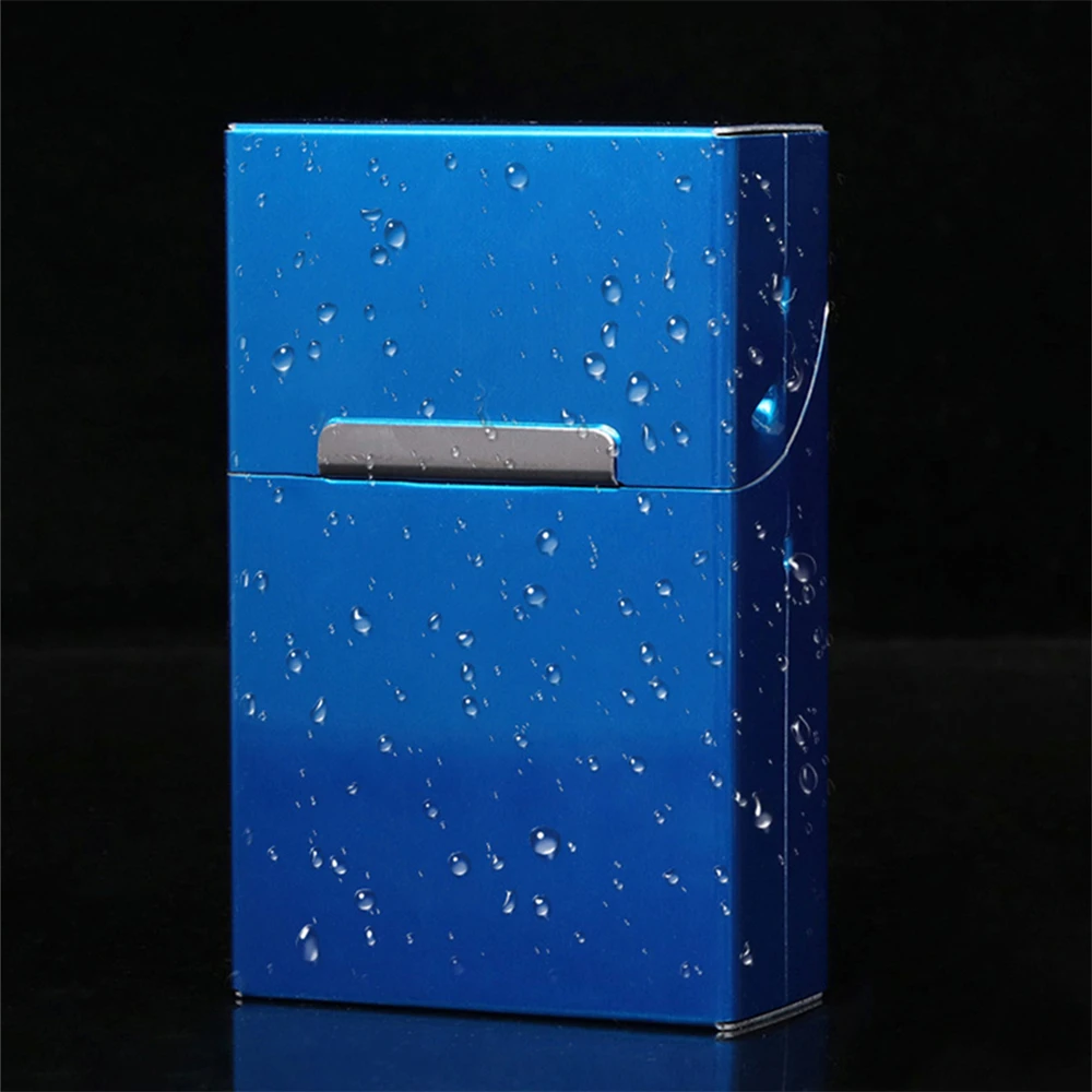 Sleek Metal Tobacco Cigarette Case for Men - Durable and Stylish Holder