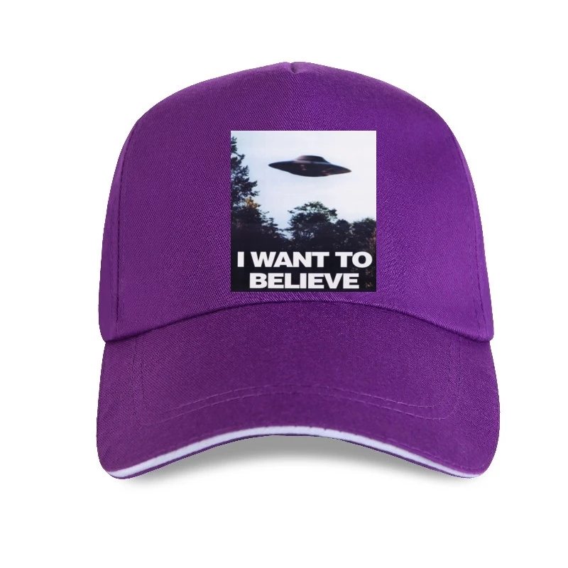 

Mens Clown The X Files I Want To Believe Baseball cap Men Streetwear Awesome Printed 100% Cotton
