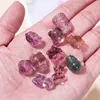 10Pcs/lot Natural Fluorite Crystal Carved Animals Shape Wealth Square Flower Lucky Pixiu Cute Bead With Hole For Jewelry Making 3