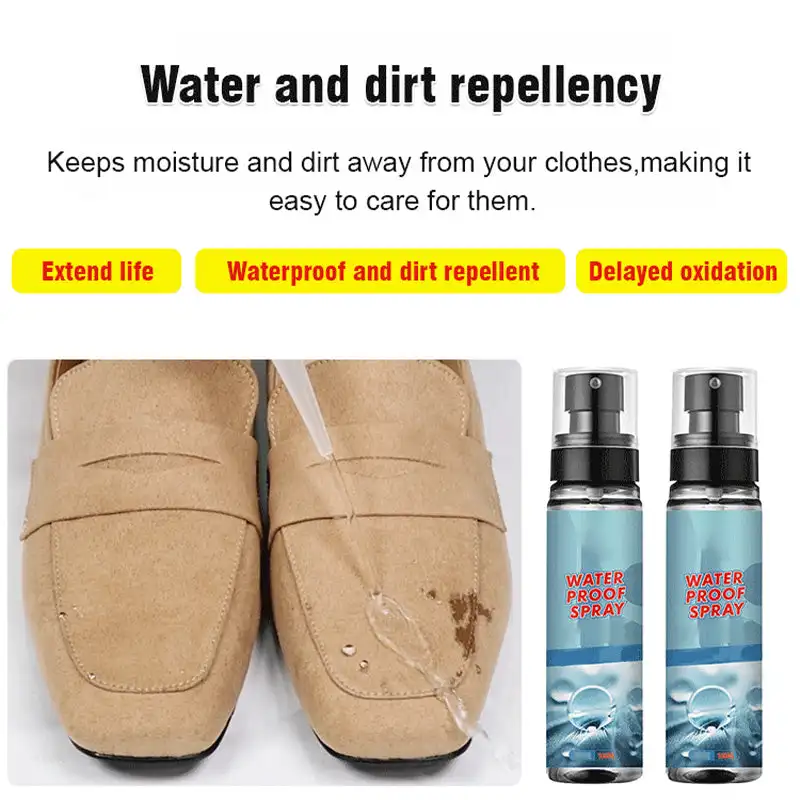 Nano Rain and Stain Spray Hightech Nano Protector Spray Shoe Protector Waterproof Stain Leather Suede Waterproofing
