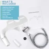 SAMODRA Bidet Attachment Ultra-Slim Toilet Seat Attachment Dual Nozzle Bidet Adjustable Water Pressure Non-Electric Ass Sprayer 6