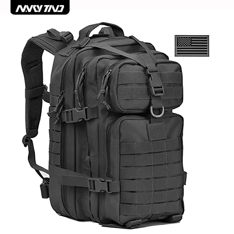 Tactical Backpack 3 Day Assault Pack Molle Bag 38/45L Large Outdoor Waterproof Hiking Camping Travel 600D Rucksack Men Fishing for tactical backpack