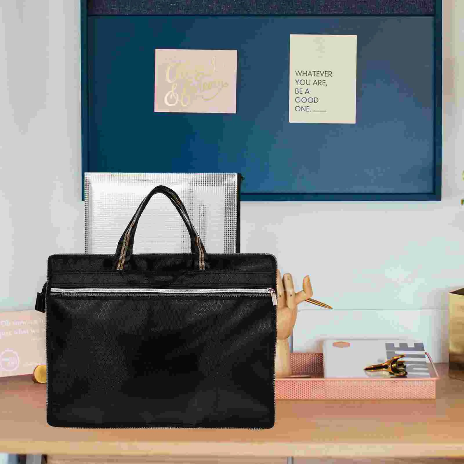 

Холщовая Сумка-тоут для документов, флэш-сумка на молнии, чехол из ткани Оксфорд для хранения документов и офиса