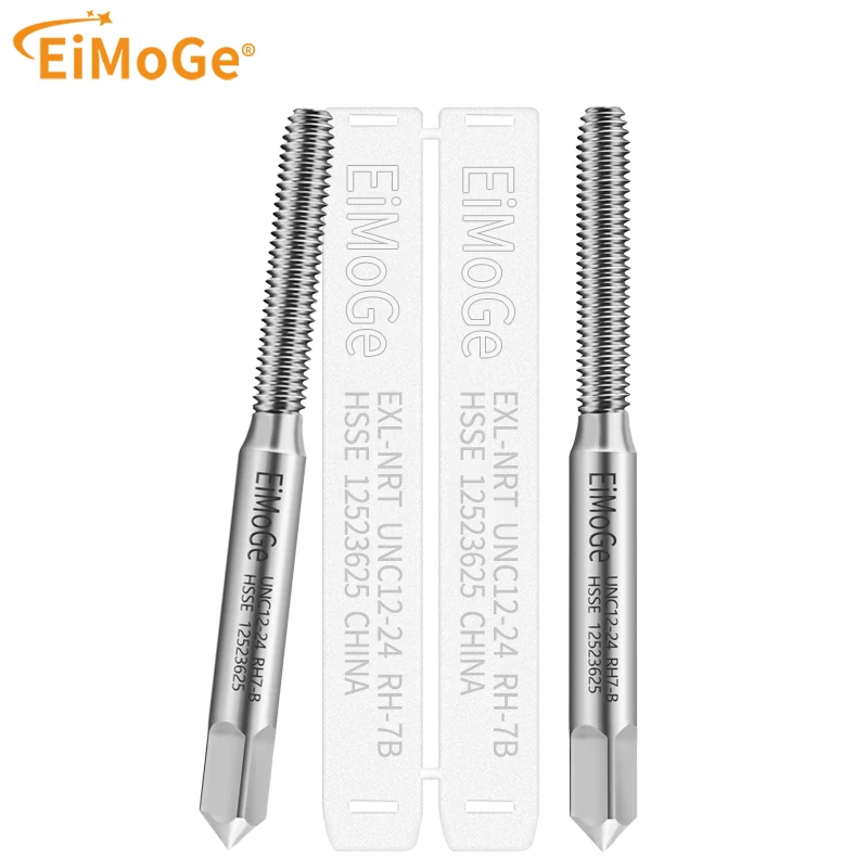EiMoGe UNC HSSE-M42 JIS 표준 코팅 롤 포밍 탭 1-64 2-56 3-48 4-40 5-40 6-32- 5/8 기계 나사산 탭