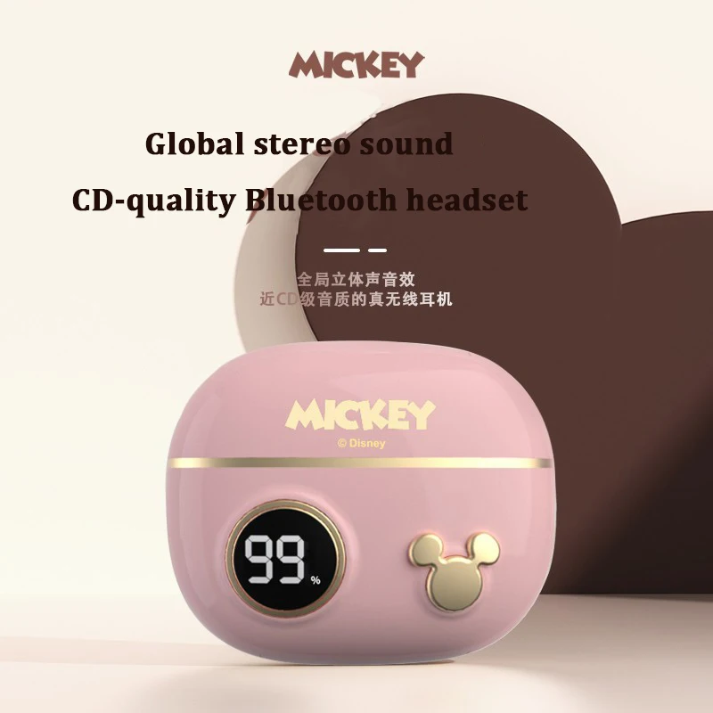 

Disney Bluetooth Headset TWS Real Wireless Bluetooth Headset Touch Monitor Sport Bluetooth Headset Stereo Headset