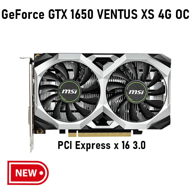 MSI GEFORCE GTX1650 VENTUS XS 4G OC GEFORCE GTX1650 グラフィックス