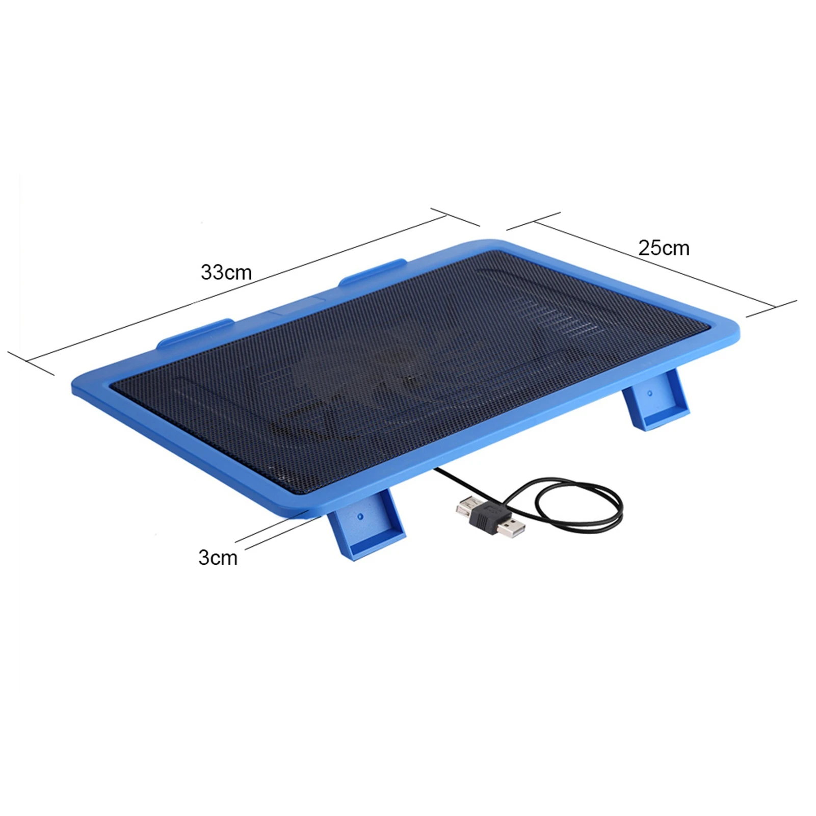Enhanced Laptop Cooling Pad with USB Stand and Large Fan