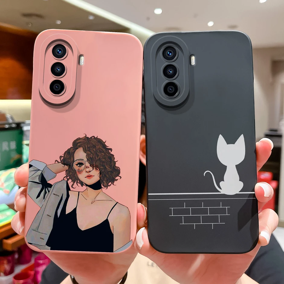 SEAHAI Custodia Antiurto Per Huawei Nova Y70 / Y70 Plus - Cover Silicone TPU Con Cuscini D'Aria E Design A Nido D'Ape, Blu