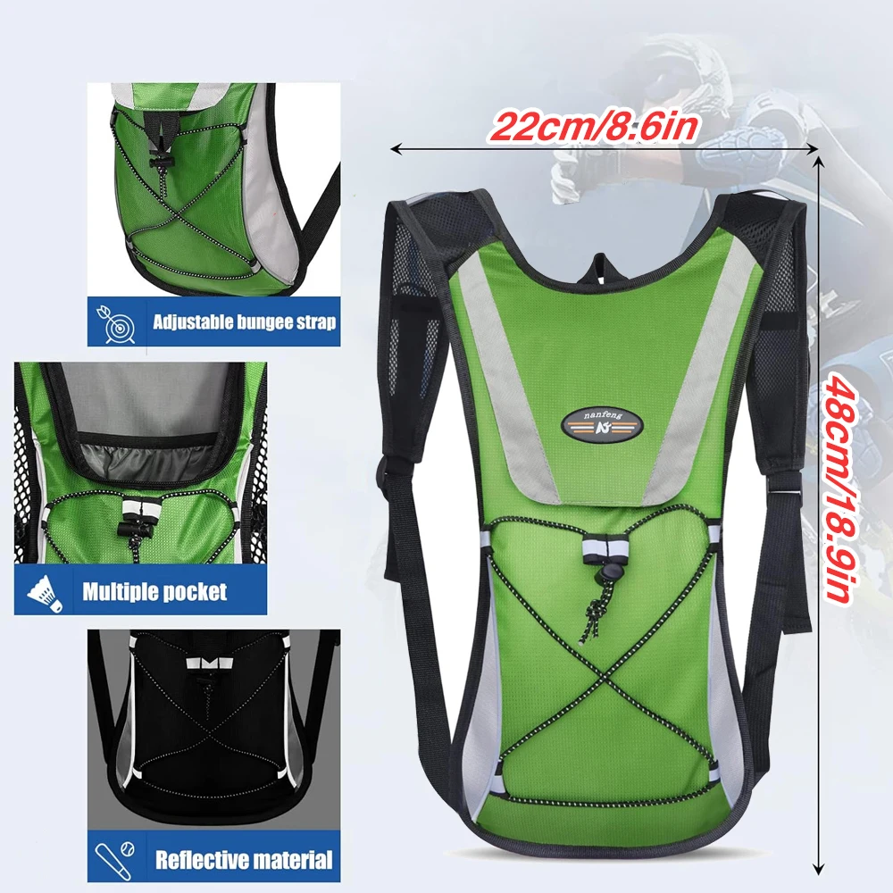 Hydration Backpack Pack without Water Bladder,Lightweight Insulation Water Backpack for Cycling Bike,Hiking,Running,Climbing