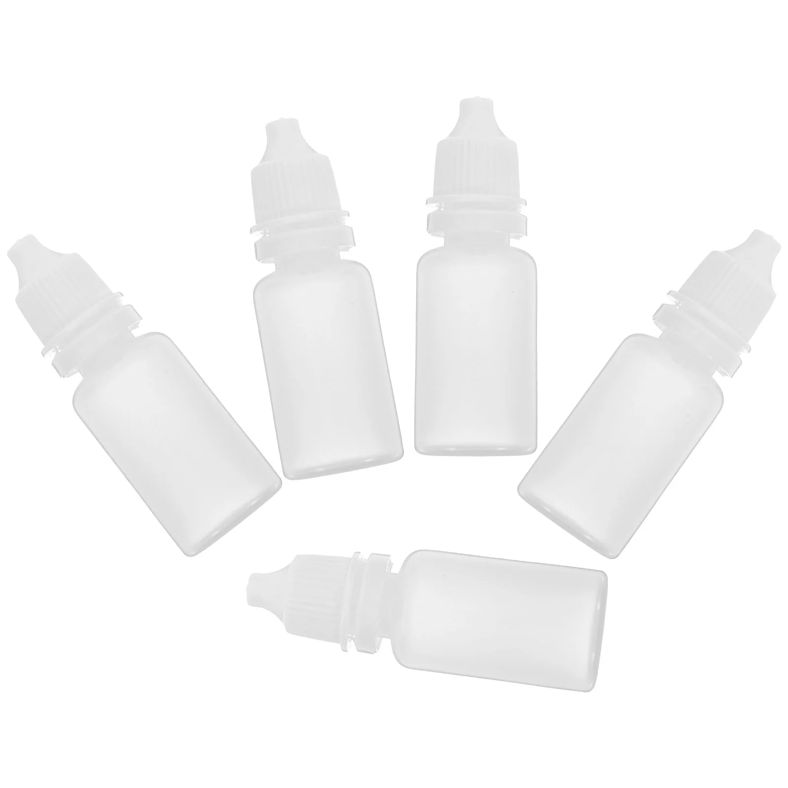 

5Pcs Squeezable Dropper Bottles 10ml Empty Eye Dropper Sample Essential Oil Container Makeup Vial