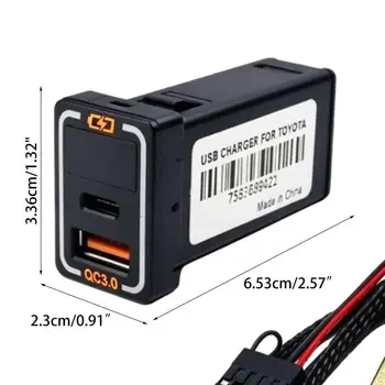 Caricabatterie da auto a doppia porta da 48 W con QC3.0 e voltmetro, ideale per utenti intensivi