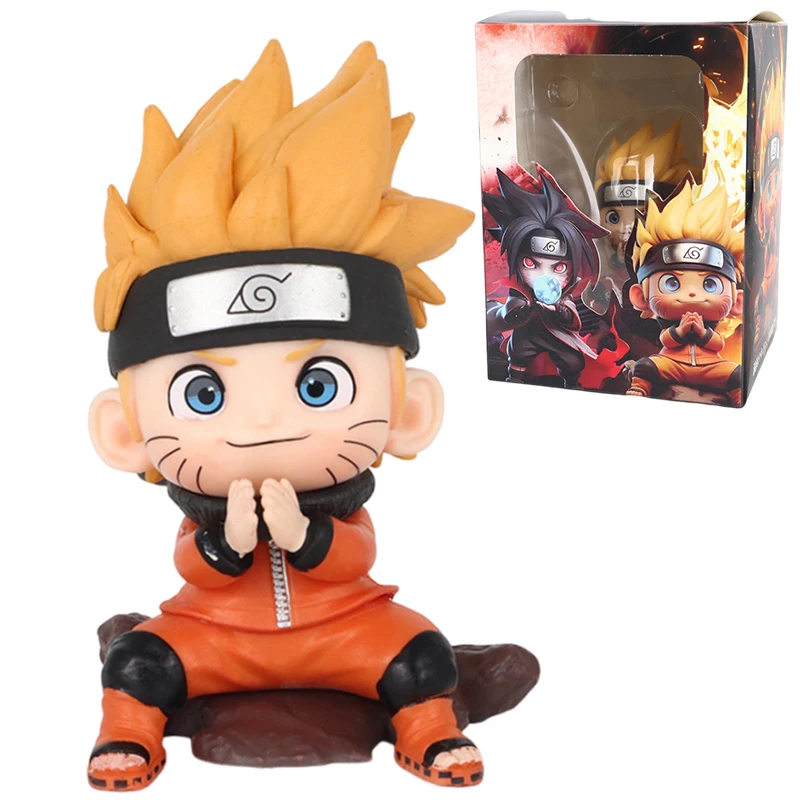 

Фигурки героев Аниме Узумаки Наруто, игрушки, манга, кавайная Кукла Наруто, коллекционные модели с орнаментом, подарок для детей