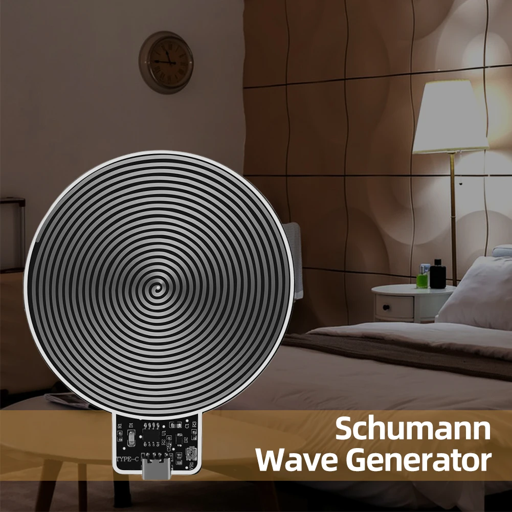 Signal Generator 7.83Hz Schumann Resonances Generator Ultra-Low Frequency Pulse Wave Generator Type-C Audio Resonator for Home and Office Use