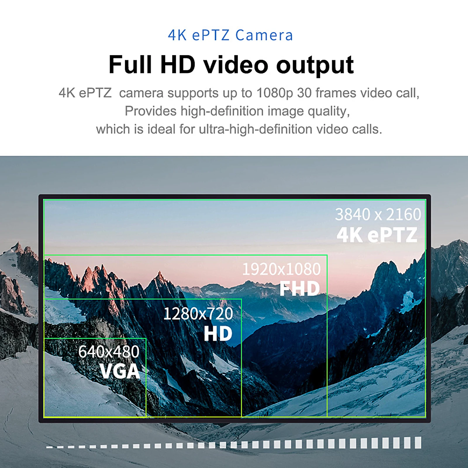 4K Camera USB Webcam HD Video Conference Camera with Microphone and Speaker AI Face Tracking Auto Focus 360&deg; Voice Pickup