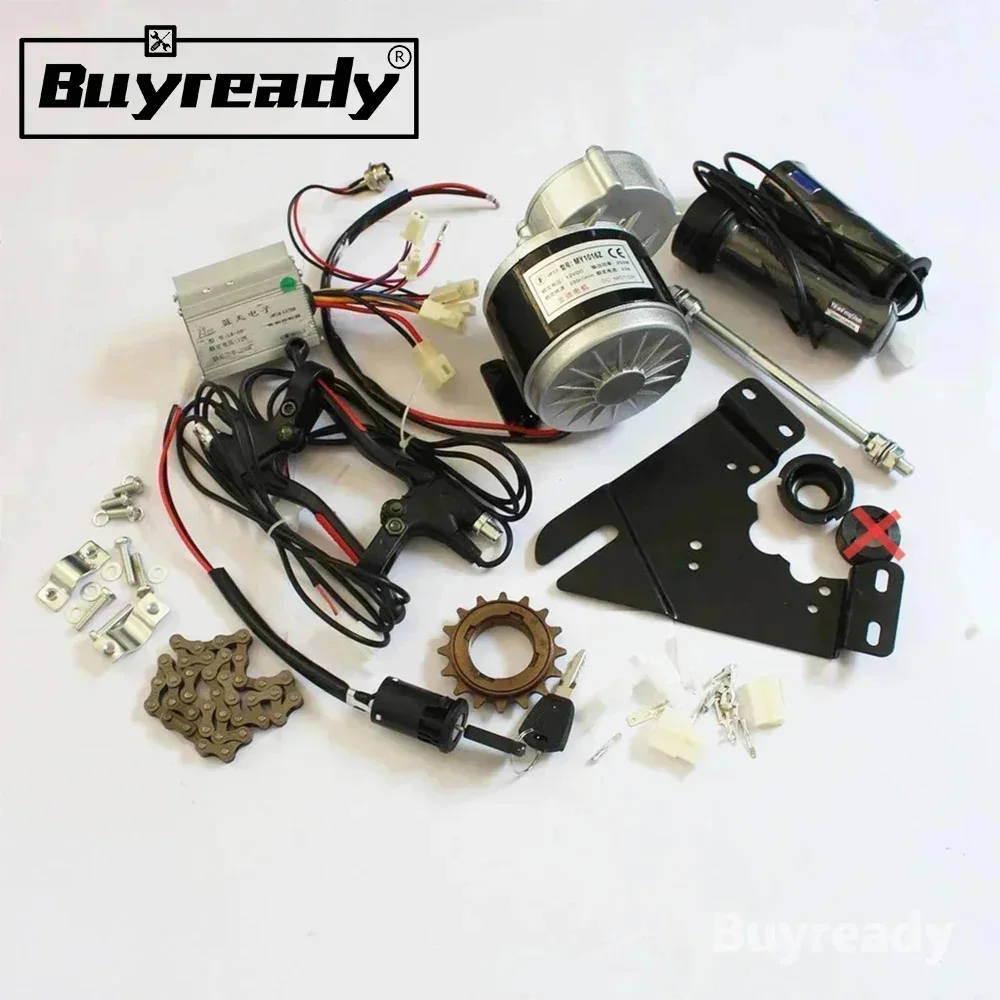 24V 22-28inch Electric Bicycle Accessories Bicycle Modification Electric Kit With Brush And Gear Motor
