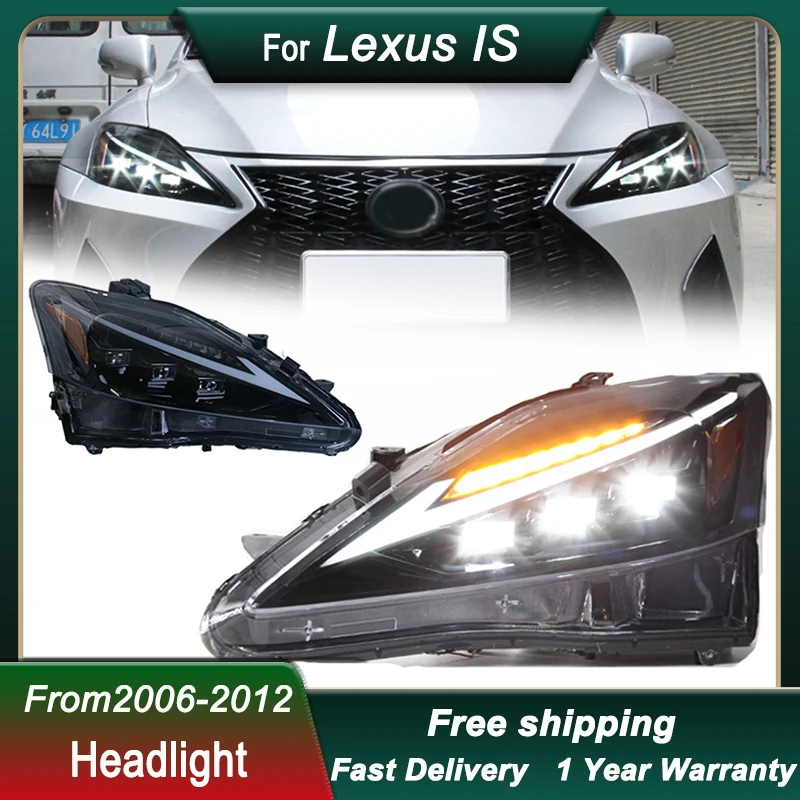 

Car Headlight For Lexus IS IS300 IS250 06-12 full LED HeadLamp New Design DRL Dynamic Signal Lamp Head Lamp Front light Assembly