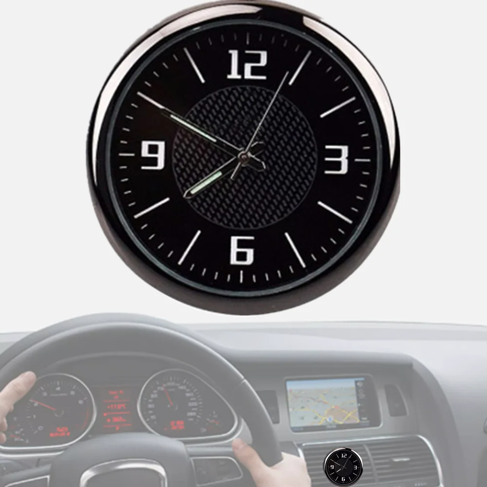 

Mini Car Clock Luminous Auto Internal Stick-On Electronic Digital Watch Clock Car Air Vent Clip Mechanics Quartz Clocks