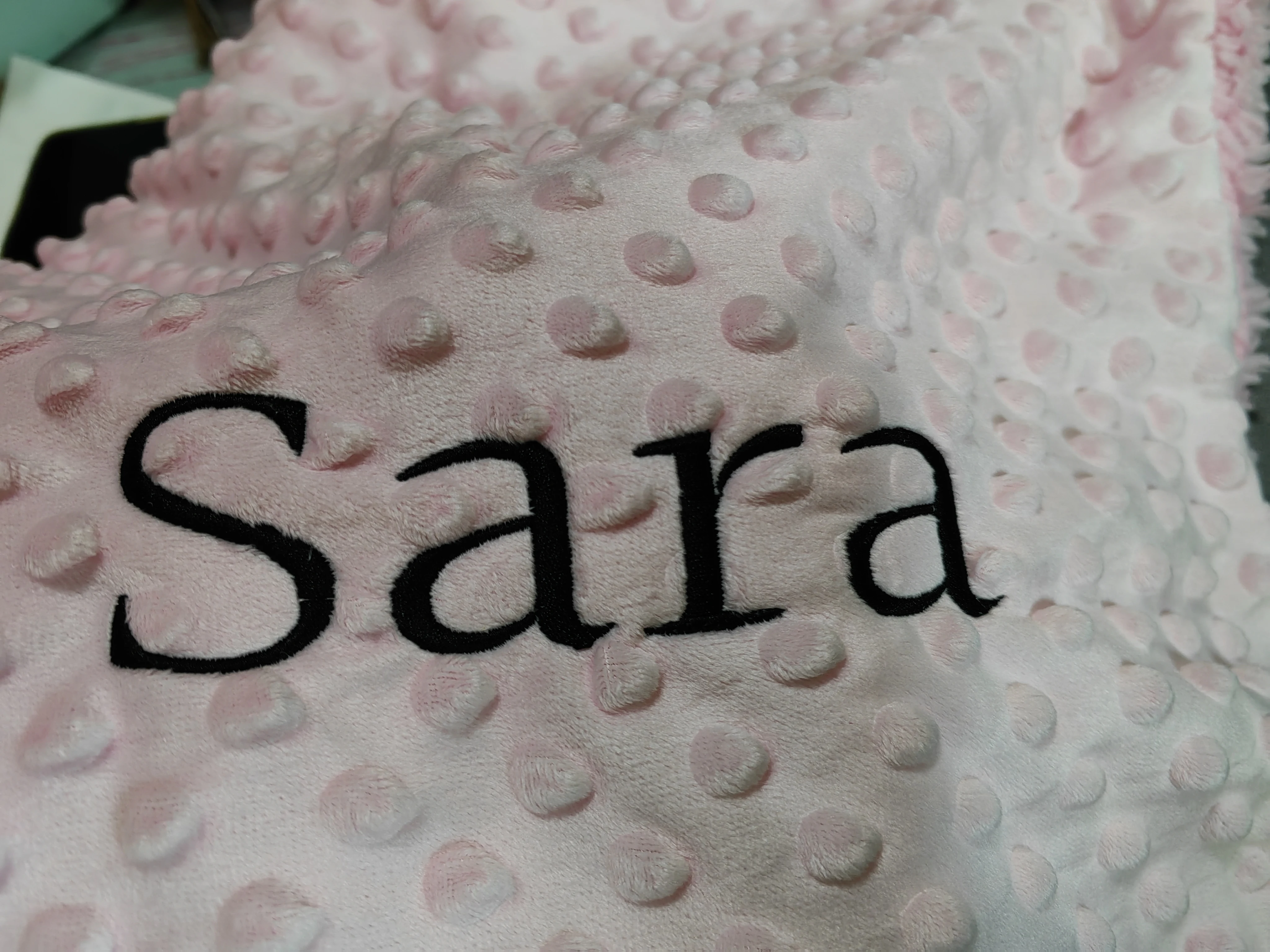 CustomBaby Name Decke Neugeborenen Kinderwagen Schlafende Puppen Stickerei Name für Baby Dusche Geschenk Herbst Neue – Detail 16