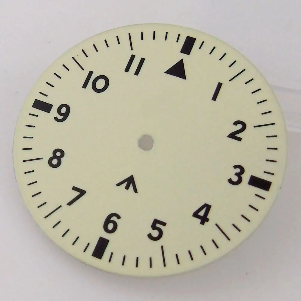 Elegant Vintage White Diver Watch with Luminous Hands - 29mm & 33.5mm Dial