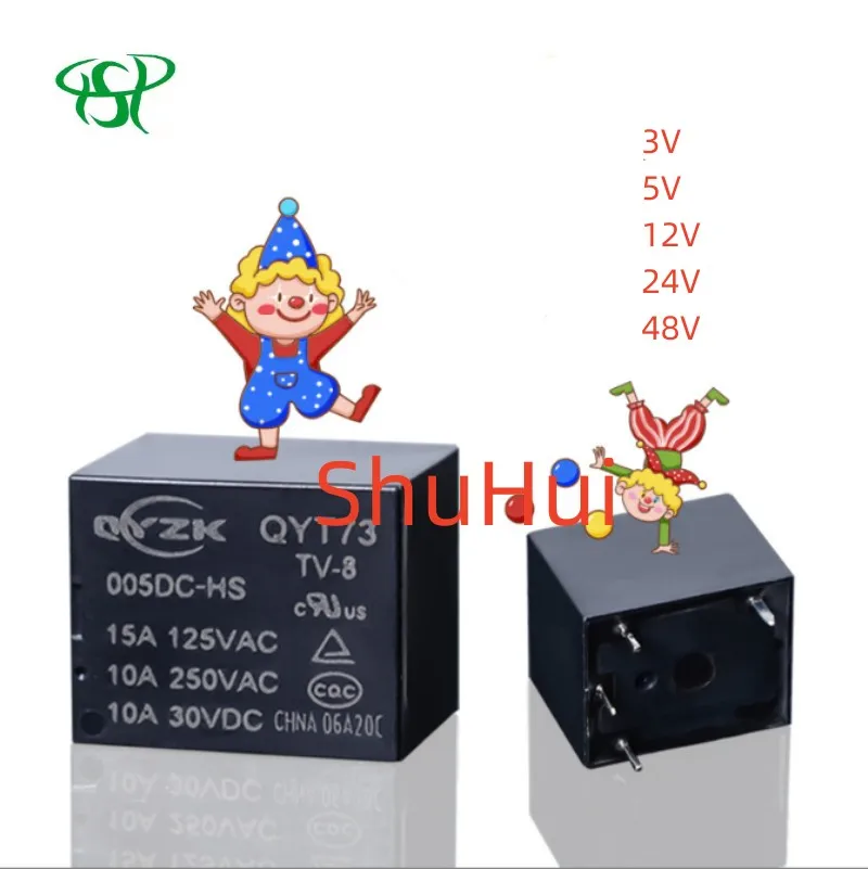 10 stücke Versiegelt DC T73 elektromagnetische relais 3V/5V/12V/24V/48V elektromagnetische schließer. Midget relais