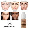 QIC Soft Matte Liquid Foundation Jewel Light Brightening Moisturizing Oil-Control Wheat Fit BB Cream Concealer Makeup
