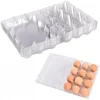 5Pcs Egg Cartons Clear Plastic Egg Holder Storage Container Egg Tray for Family Pasture,Refrigerator Storage,6 Grids 4
