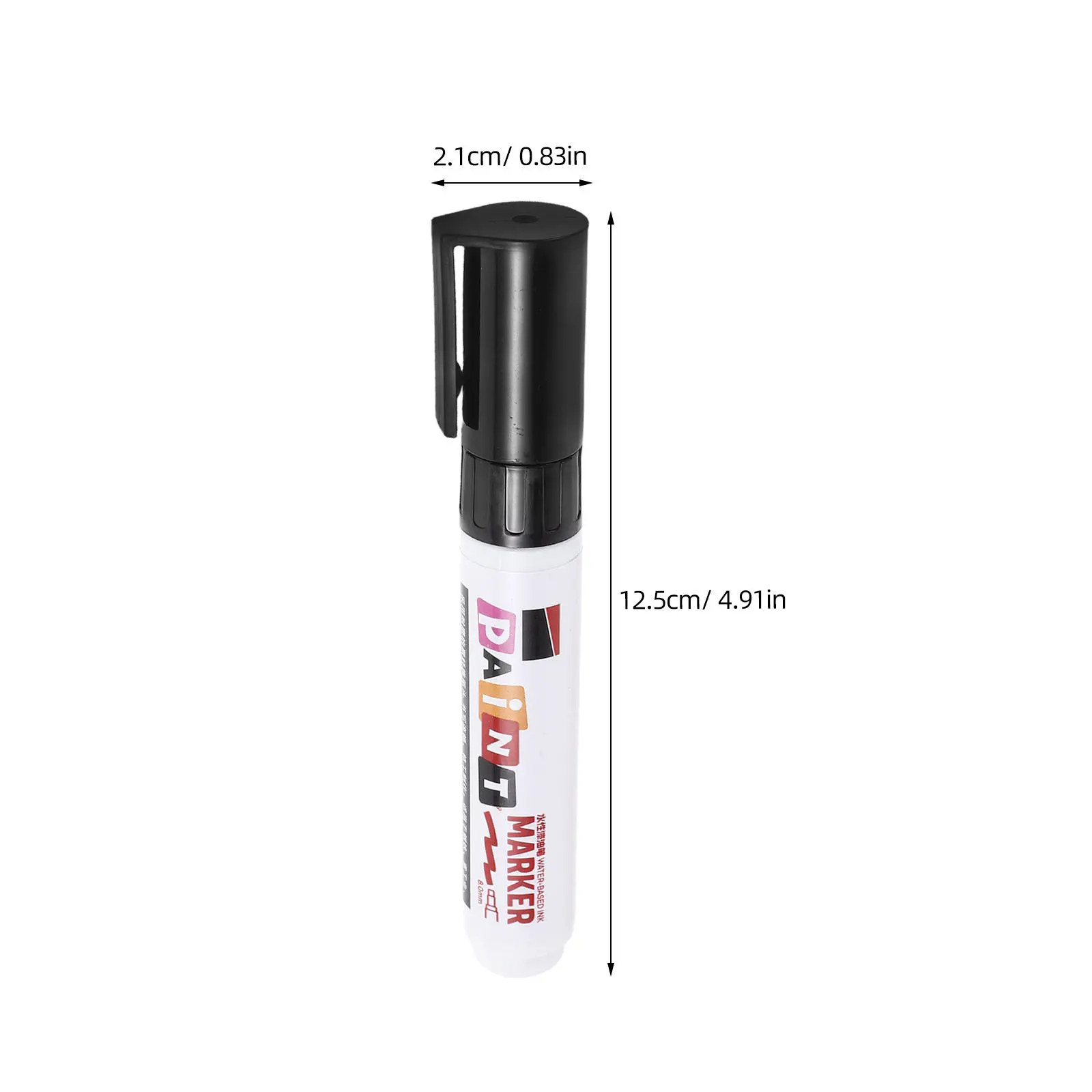 4Pcs 금속 수성 페인트 마커 8Mm 팁 화강암 대리석 묘비 조각 수리 야외 묘지 DIY 기념물