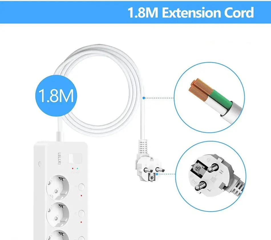 Tomada USB, 220V, UE, Coréia Plugs, Tuya,