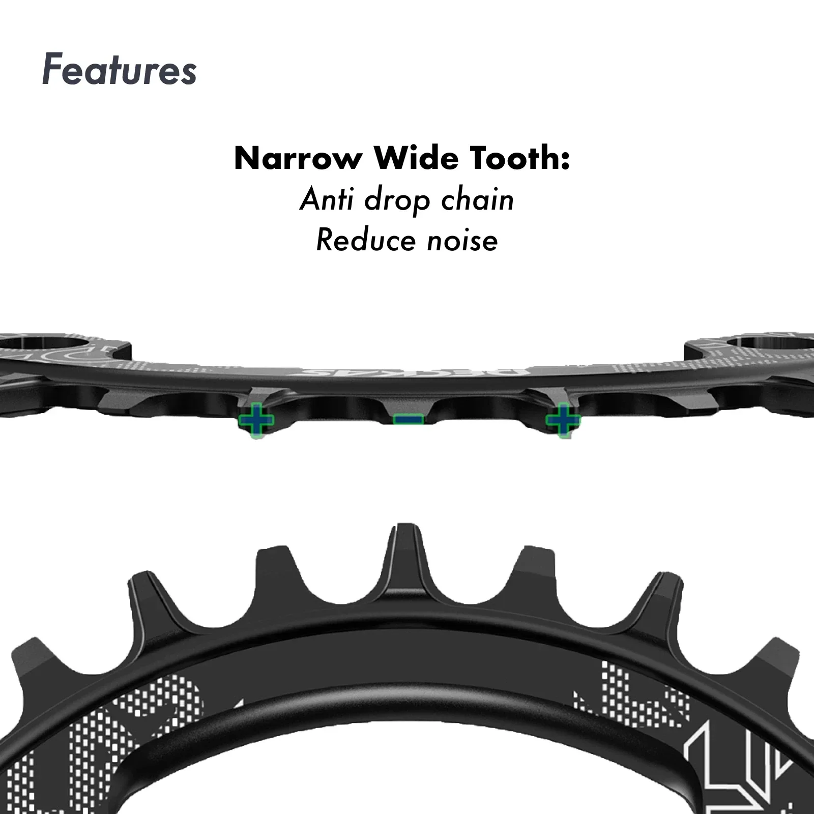 Bike Chainring 104BCD For Shimano MTB Bicycle 32t-52T Ultralight
