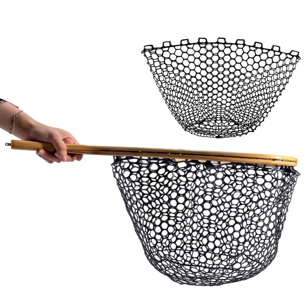 

Рыболовная сеть для ловли нахлыстом, Сменная сетка для посадки из силикона, сетка для ловли рыбы, аксессуар для рыбалки, сумка для посадки рыбы