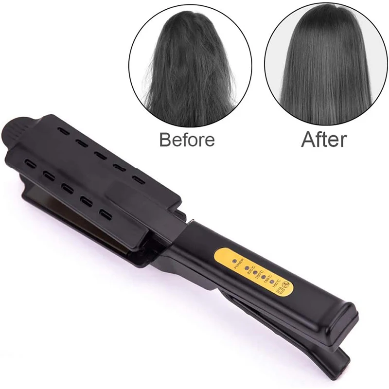 Hair Straightener Ceramic Tourmaline Ionic Flat Iron Hair Straightener Widen Panel For Women 5