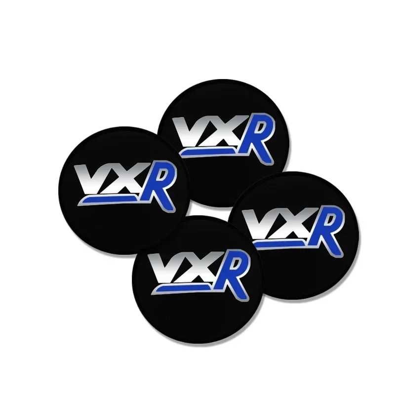 56MM VXR Emblem Car Wheel Center Hub Caps Stickers For Vauxhall Vectra Zafira Vxr8 Mokka Corsa Gts Car Accessories
