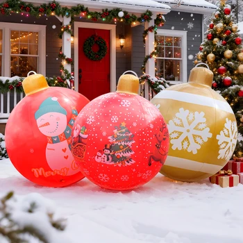 inflatable Christmas baubles Balls Large PVC Holiday Inflatables Decorated Ball 1