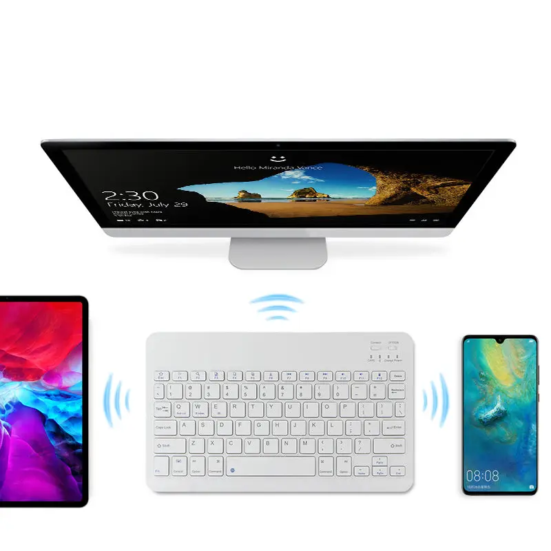 Tablet Wireless Keyboard For Blackview Tab15 Tab 15 13 12 11 10 9 7 6 10Pro OSCAL Pad 8 Tablets PC Bluetooth Keyboard Mouse