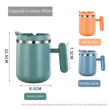 

304 Stainless Steel Mug Male and Female Students Drink Water and Milk Breakfast Cup Large Capacity Double-layer Coffee Cup