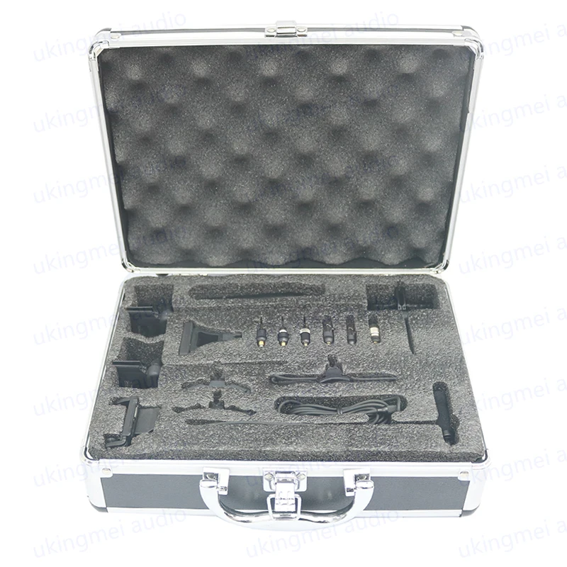 Supercardioid Musical Instrument Microphone with Clips for Cello Violin Guitar Flute Piano Saxophone Suitable Wireless Transmitt