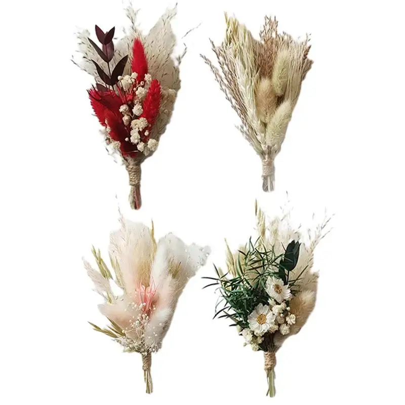 

Artificial Flower For Vase Dried Flower Decor Bouquet Reusable Dried Floral Arrangement Home Decoration Accessories Table Decor