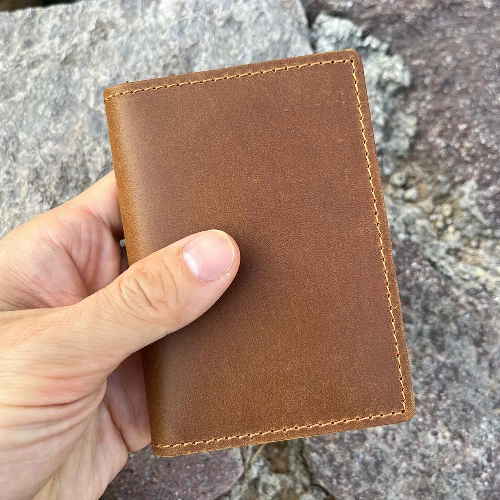 Handmade Wallet for Credit Cards Vintage Style Minimalist Leather Credit Card Holder Wallet for Men Protector Sleeve leather wallet wallet card holder card holder credit card holder