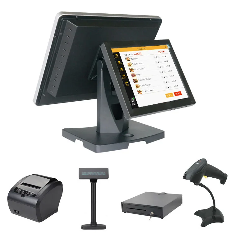 POS All In One Window Touch Screen POS System/members Card Reader Pos Terminal/supermarket Cash Register