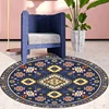 Bohemian Style Round Carpets Living Room Luxury Sofa Area Chair Non-slip Soft Floor Mat Bedroom Decor Cloakroom Rugs Washable 러그 2