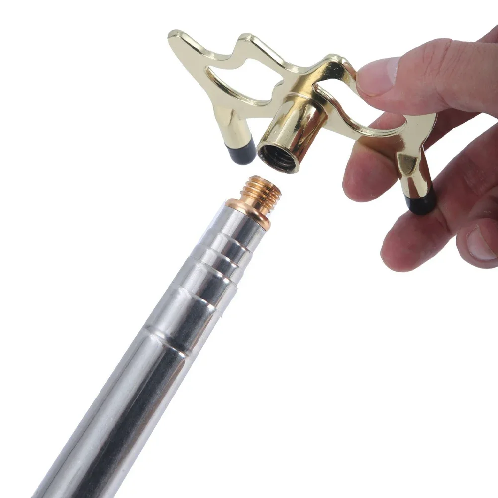 Stainless Steel Telescopic Billiards Pool Cue Bridge Stick with Bridge Head Billards Short Billard Replacement Holder Kit